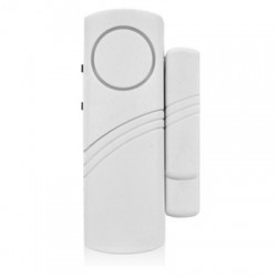 SENSOR ALARMA DE VENTANA CON 80 DB BLANCO CON CARGADOR Y PILAS RECARGABLES INCLUIDAS