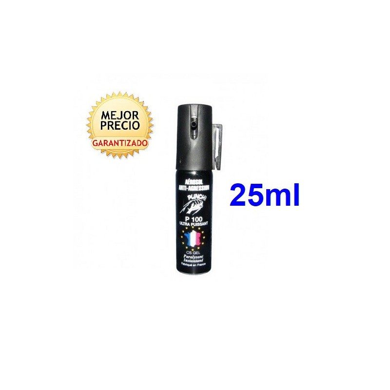 Spray defensa personal gas lacrimógeno en gel de pimienta CBM 25ml