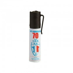 Spray defensa personal lacrimógeno en gas CS CBM 25ml